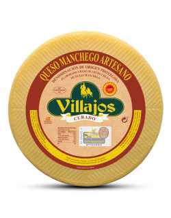 Manchego AOP Curado, affiné 6 à 12 mois entier (2 kg) au lait cru de brebis.