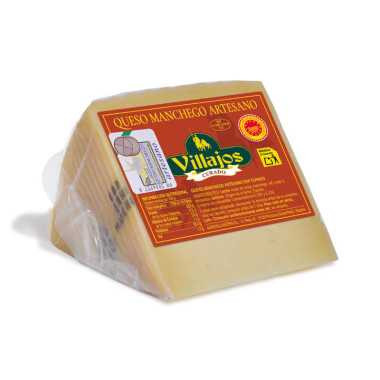Quart de Manchego AOP Curado, affiné 6 à 12 mois ( 500 grammes) au lait cru de brebis.
