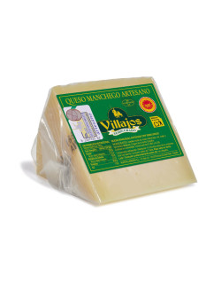 Quart de Manchego AOP Semicurado, affiné 3 à 6 mois (500 grammes) au lait cru de brebis.
