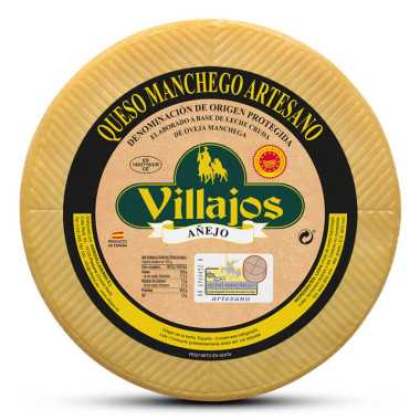 Manchego AOP Añejo, affiné 12 à 18 mois mois, entier (2 kg) au lait cru de brebis.