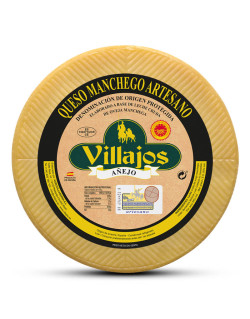 Manchego AOP Añejo, affiné 12 à 18 mois mois, entier (2 kg) au lait cru de brebis.